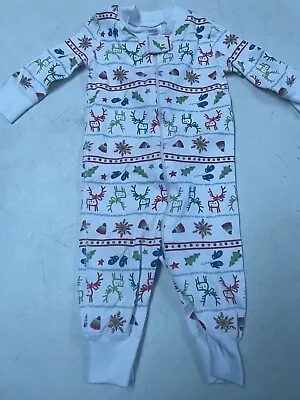 Hanna Andersson Organic Cotton Winter Reindeer  Pajamas Boys Girls 60  6  9  M   • $13.50