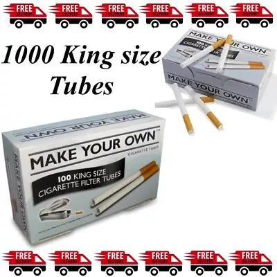 1000 Make Your Own By Rizla Cigarette King Size Filter Tubes The New Concept • £11.70