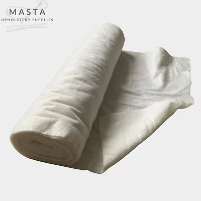 35  / 90cm Cotton Batting With Scrim Traditional Style Skin Wadding FR Viscose • £1.64