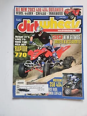 Vintage Dirt Wheels Magazine ATV June 2002  • $35