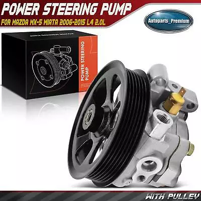 Power Steering Pump With Pulley For Mazda MX-5 Miata 2006 2007 2008-2015 L4 2.0L • $79.99