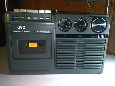 JVC Model RC-222E Vintage Portable Radio Cassette Recorder. • $200