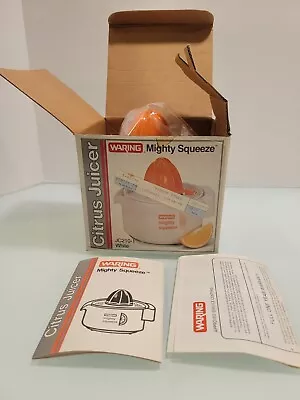 Waring Mighty Squeeze Citrus Juicer White Electric JC210-1 New Open Box VTG • $31.01