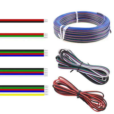 2/3/4/5/6Pin 22AWG Extension Wire Cable Cord For Ws2812 RGB RGBW Led Strip Light • $4.82