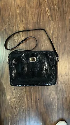 Michael Kors Black Snakeskin Laptop Bag • $40