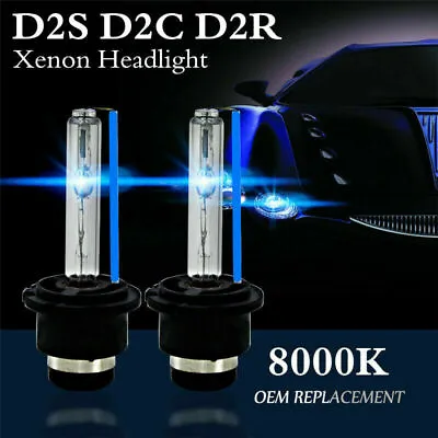 $9.99 • Buy 2x D2S D2R D2C 8000K Ice Blue HID Xenon Bulbs Factory Replacement Headlight Kit