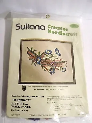 Sultana Vintage Creative Crewel  Needlecraft Stitchery Kit Woodhue Morning Glory • $15.29