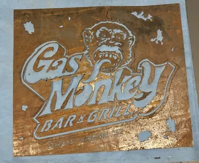 RARE Gas Monkey Bar & Grill Restaurant Band Live Music Venue Large Metal Sign • $399