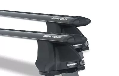 Rhino Pair Of Vortex Roof Racks FOR NISSAN Navara D40 Dual Cab 2006 On Black • $399