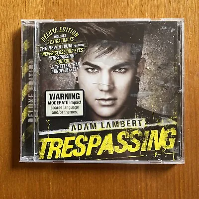 Adam Lambert: Trespassing Cd 2012 Deluxe Edition Oz Seller • $11.99