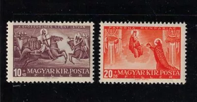 Hungary Sc B95-6 MLNH SET Of 1938 - Warrior - St.Stephen - HO09 • £4.34