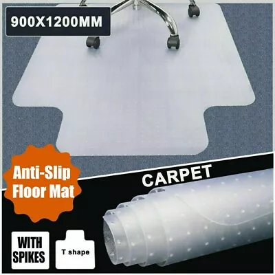 $28.75 • Buy Home Office PVC Chairmat Chair Mat For Carpet Soft Floor Protector Computer Work