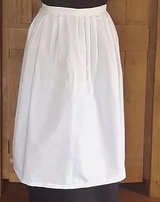 Victorian  Edwardian White Maids Waist  WW1 Apron  Child's/Junior/Adult Sizes   • £3.99