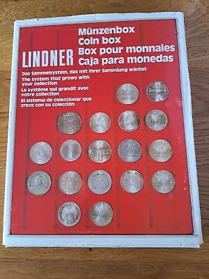 Lindner Coin Box 35 Compartments Tray 36mm Dia. • £17.95