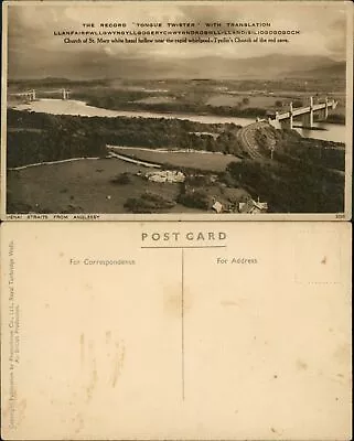 Menai Straits From Anglesey 5068 Photochrom  • £3.70