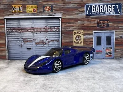 🇮🇹🇮🇹Hot Wheels 2007 Mystery Cars Maserati MC12 Metalflake Blue C7🇮🇹🇮🇹 • $22.49