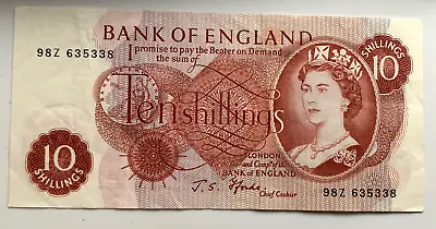 Fforde Ten Shilling Banknote In Very Good Crisp Condition 98z • £4.95