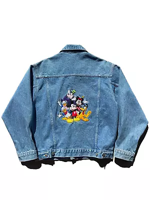Vintage Disney Store Mickey And Friends Jean Jacket Men's M • $35