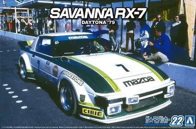 Aoshima 1/24 The Model Car(22)Kit Mazda Savanna RX-7 SA22C Daytona 24 Hours'79 • $44.28