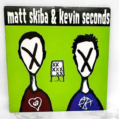 Matt Skiba Kevin Seconds SPLIT VINYL LP White Charcoal Swirl 1/500 Alkaline Trio • $179