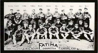 1913 Fatima Teams T200 '88 Reprints #2 Chicago Americans - NM-MT • $2