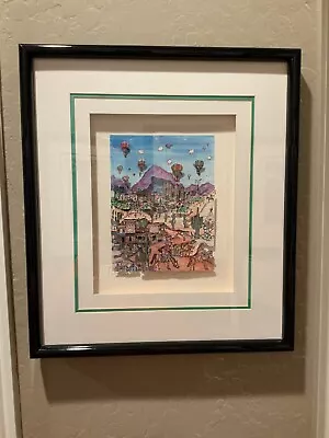 Charles Fazzino Signed 3D Artwork OUT WEST LTD EDITION OLDER PIECE COA • $450