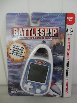 Battleship Electronic Handheld Game Clip-on Carabiner Mini Grid Ships Hasbro • $54