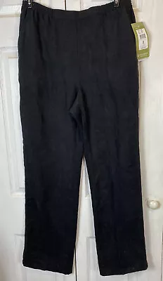 Erin London Black Slacks Elastic Waist Pants Size 14 Pockets New  • $18.99