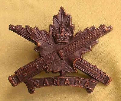 Bronze Kc Canadian Machine Gun Corps Cap Badge - B895 • £35