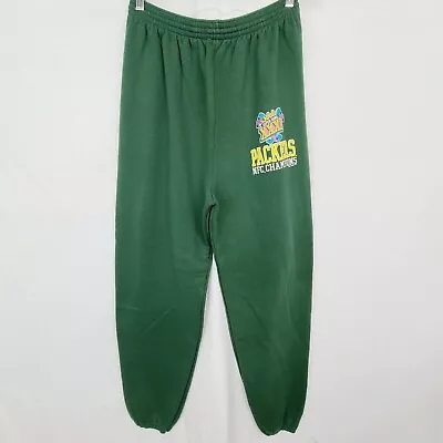 Vtg Logo 7 Green Bay Packer Super Bowl XXXI Sweatpants Size M NFC Champs • $19.99