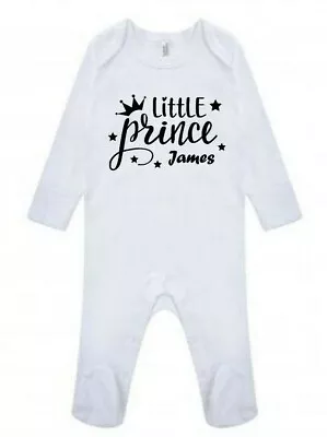 Personalised Baby Toddler Romper Suit New Born Boy Girl Gift UK Winter Spring  • £7.99