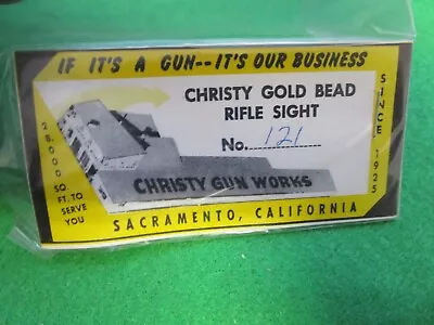 CHRISTY No 121 GOLD BEAD Front Sight New Old Stock • $4