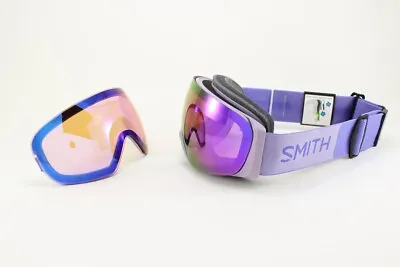 Smith I/O Mag S Snow Goggles Lilac Frame Everyday Violet Mirror Lens +Bonus New • $270