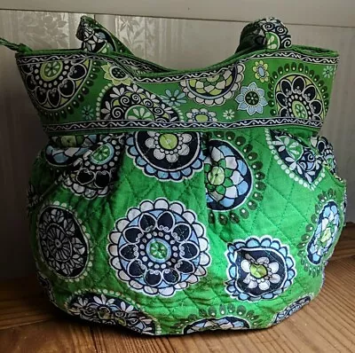 Vera Bradley Cupcakes~~Hannah Shoulder Bag  Handbag~~Green • $18