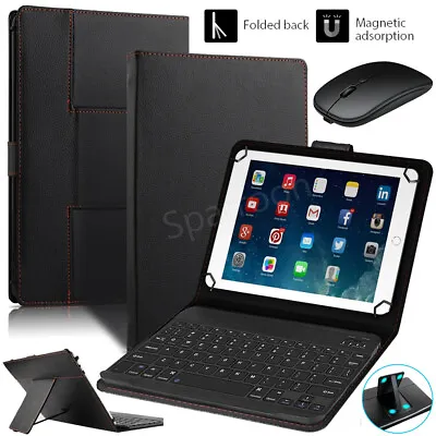 For 9.7 10.1 10.5 11 Inch Tablet Bluetooth Keyboard Mouse Universal Case Cover • $19.99