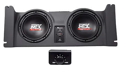 Dual 10  Powered MTX Subwoofers+Sealed Sub Enclosure For 97-06 Jeep Wrangler TJ • $679.95