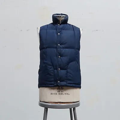 Vintage Sierra Designs Quilted Puffer Vest Mens Size XS Navy • $99.99