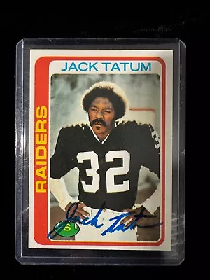 Jack Tatum Autographed Signed Football Card • $9.99