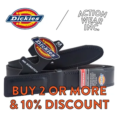 Dickies Belt Mens Mechanic Work Belt Leather Covered Buckle Industrial Strength • $19.95