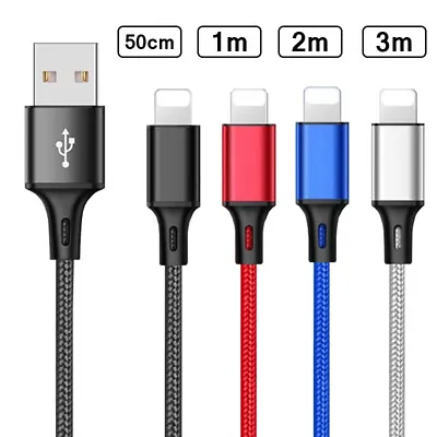 $8.15 • Buy Long Fast Charge Data Sync Lead Charger USB Cable For IPhone 8 7 6 5 X 11 12 13