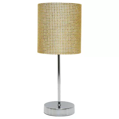 £14.99 • Buy Glitzy Floor And Table Lamps Silver And Gold