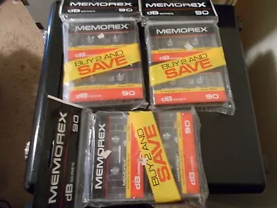 Memorex Audio Cassette DB Series 90 Lot Of 3 Two Packs • $11.99