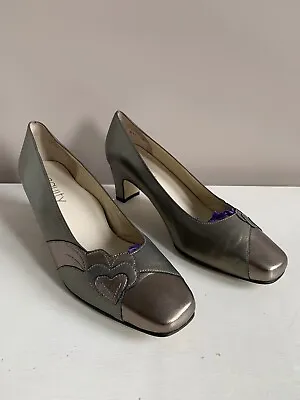 £12.95 • Buy Vintage Equity Shoes Size 5.5 Made In England High Heel 2”/5cm Valencia