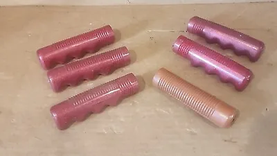 Vintage Glitter Red Bike Bicycle Grips Lot Of 6 • $20