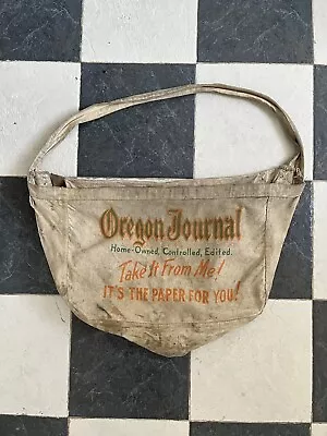 Oregon Journal Mail Bag Vintage 40s-50s Era • $399