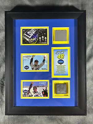 Jimmy Johnson #48 Lowe's Racing Collectable Plaque Cards Peice Of Car And Tire • $299.99