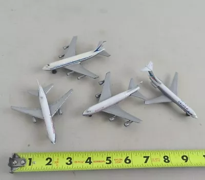 Lof Of 4 Die Cast Metal Airplanes 737 Delta Air Force American Northwest Orient • $32.92