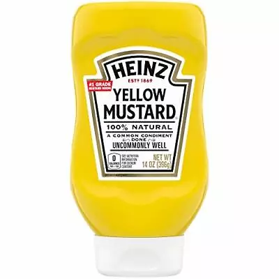 Heinz Yellow Mustard (14 Oz Bottle) • $12.25