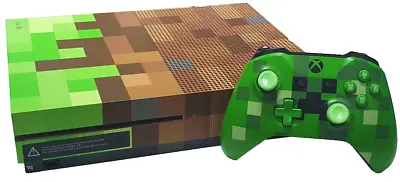 Xbox One S Minecraft Limited Edition Bundle 1TB Microsoft Console + Controller • $449.90