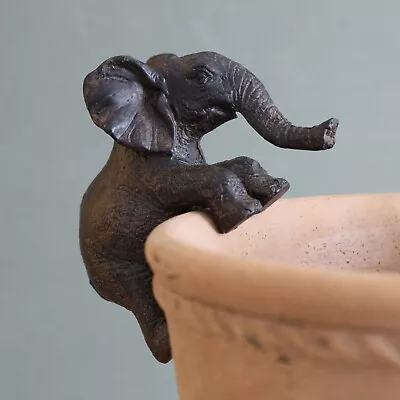 Elephant Plant Pot Hanger Pot Climber Animal Design Home Garden Decor Pot Buddy • £12.95